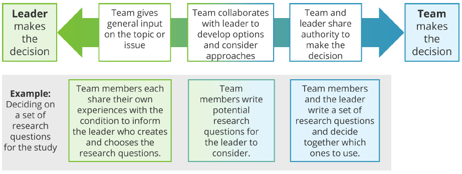 Continuum of Team Decision Making